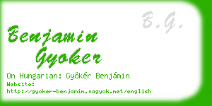 benjamin gyoker business card