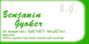 benjamin gyoker business card